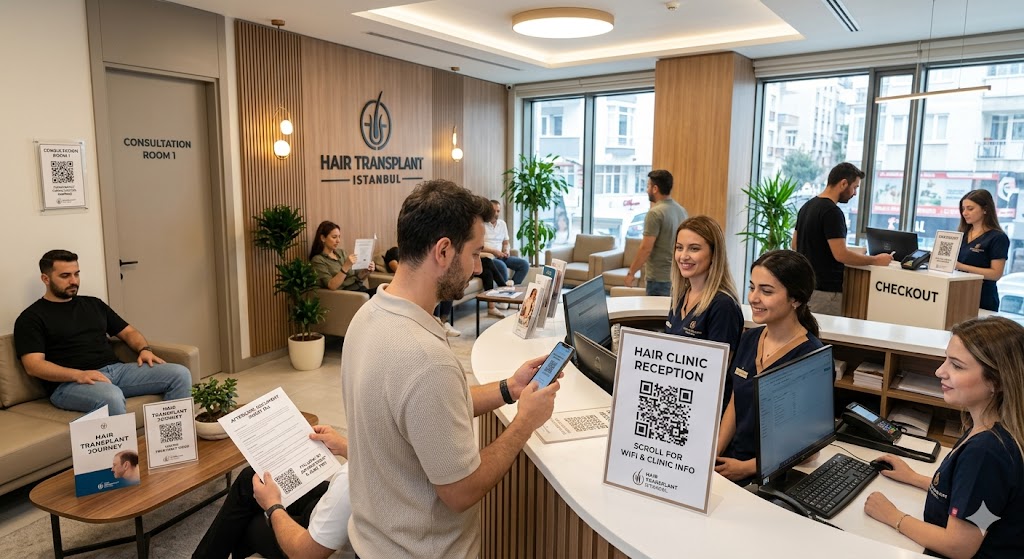 Best QR Code Placement Ideas for Hair Transplant Clinics
