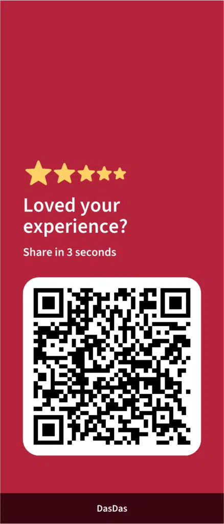 Mobile QR Code to collect Google Reviews